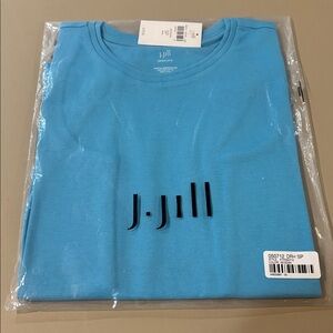 J. Jill Perfect Pima Blue Sleeveless Tee / Top NWT Size SP